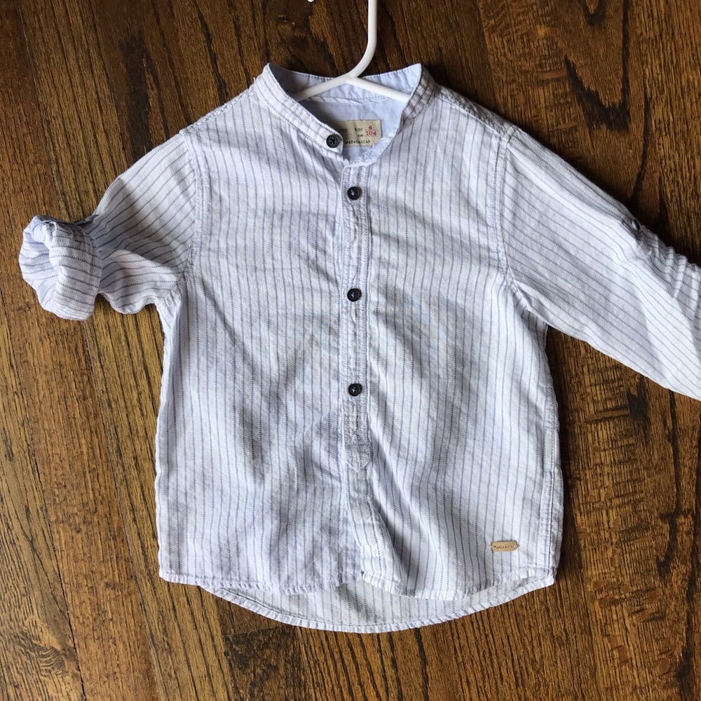 Zara boys button down shirt 4T EUC